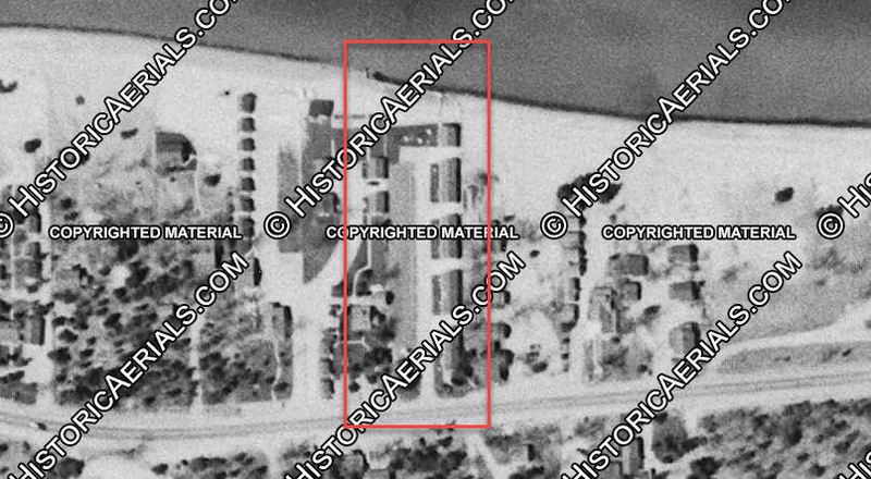 Blue Water Court - 1954 Aerial Probably Location (newer photo)